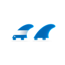 ROAM - Side Bites Fin Set  Dual Tab - Blue - Size M