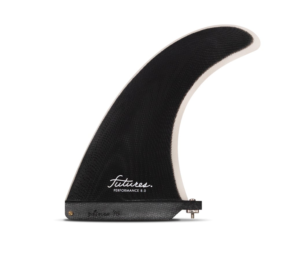 Futures - Performance 8.0" Single Fin (M) - Fiberglass - Black/Grey