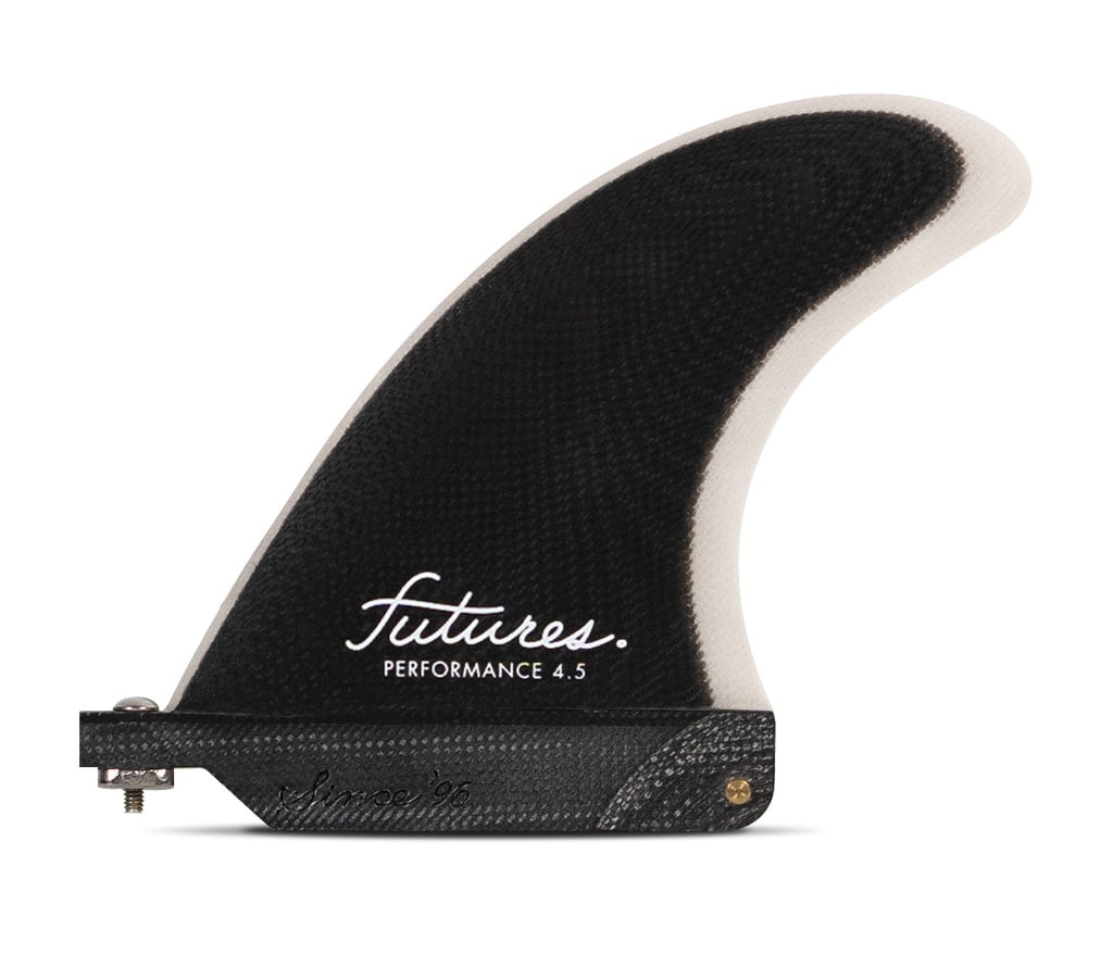 Futures - Performance 4.5" Single Fin (XS) - Fiberglass - Black/Grey