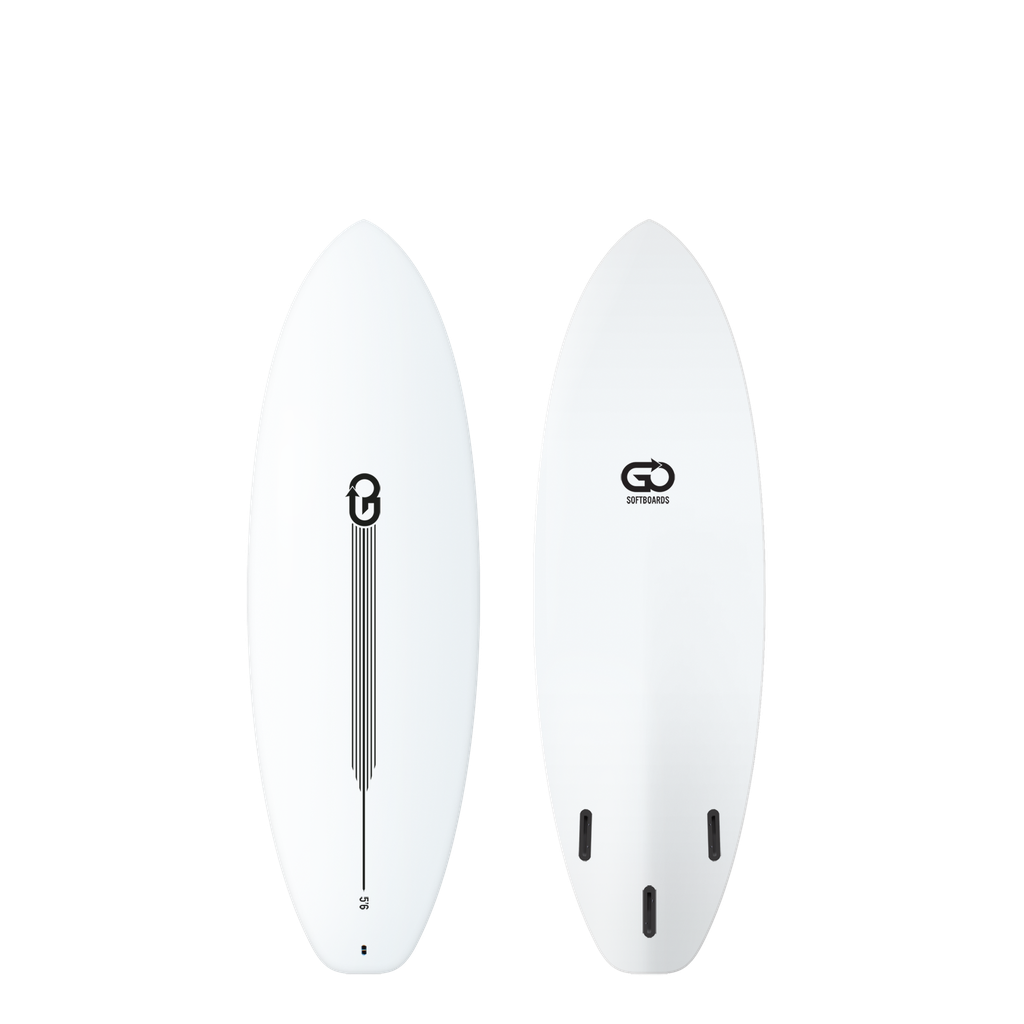 GO Softboard 5'6 - Surf Range - White 