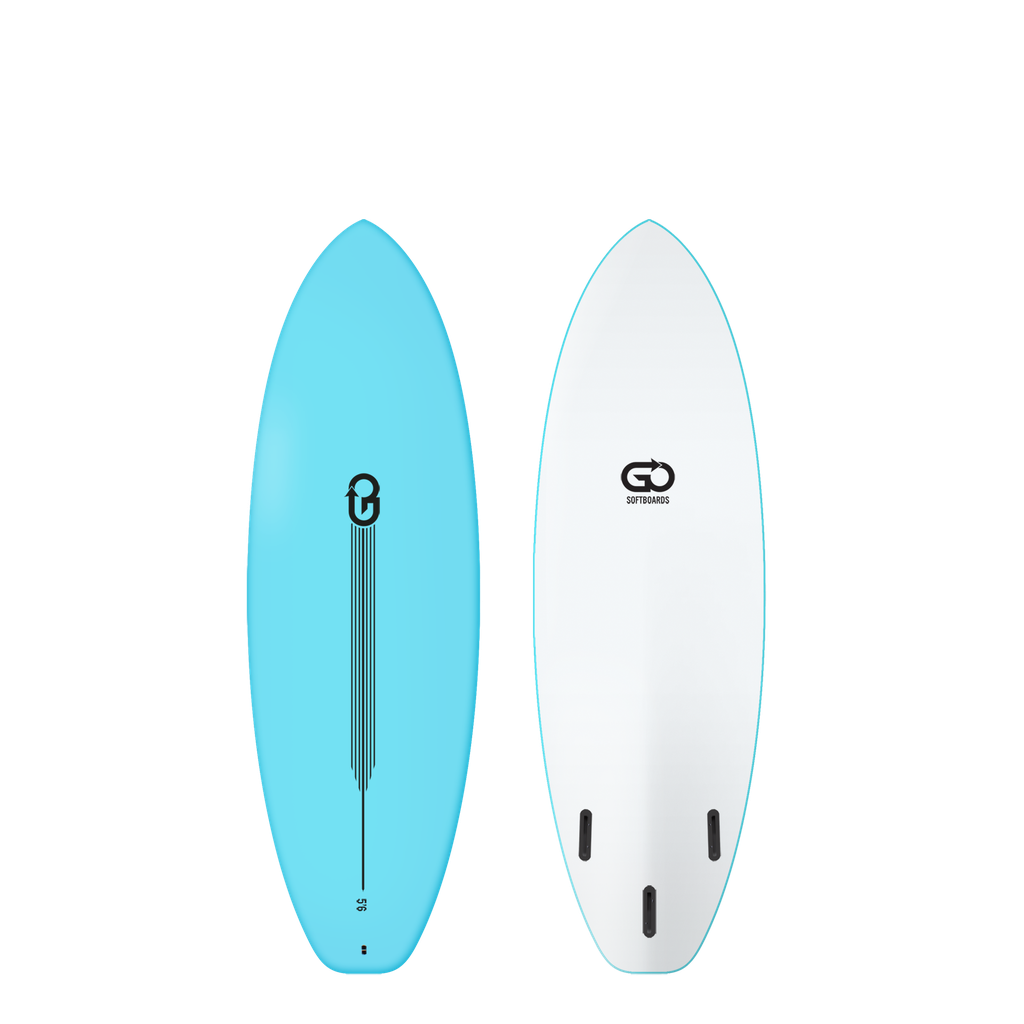GO Softboard 5'6 - Surf Range - Light Blue 