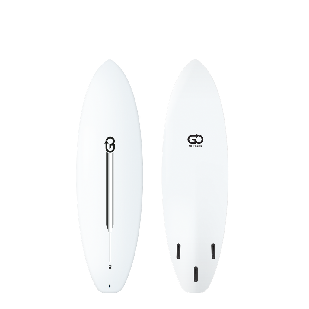 GO Softboard 6'0 - Surf Range - White 