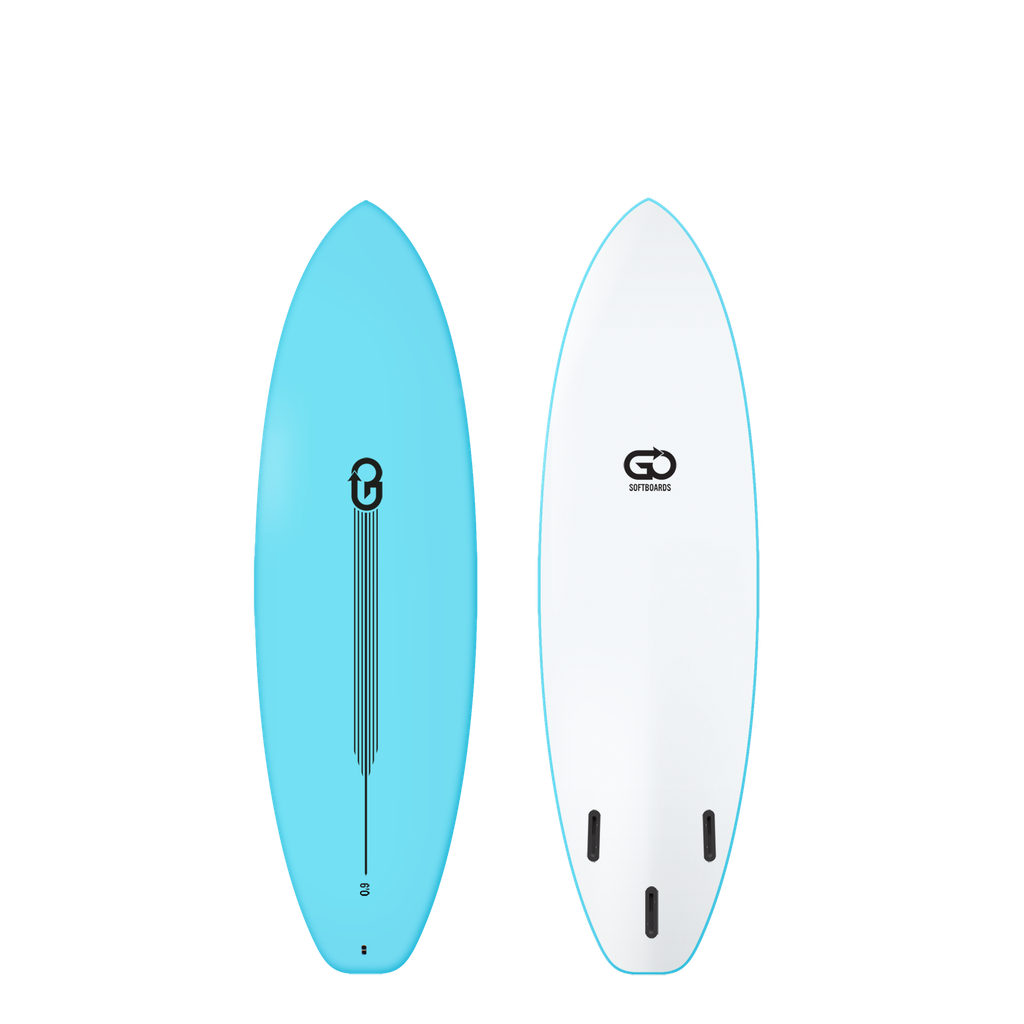 GO Softboard 6'0 - Surf Range - Light Blue 