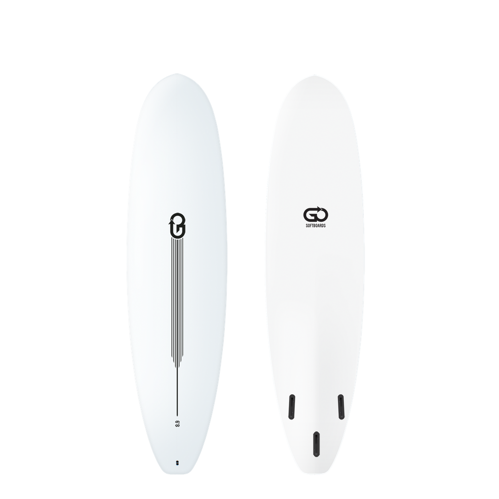 GO Softboards - Surf Range 6'8 - White 