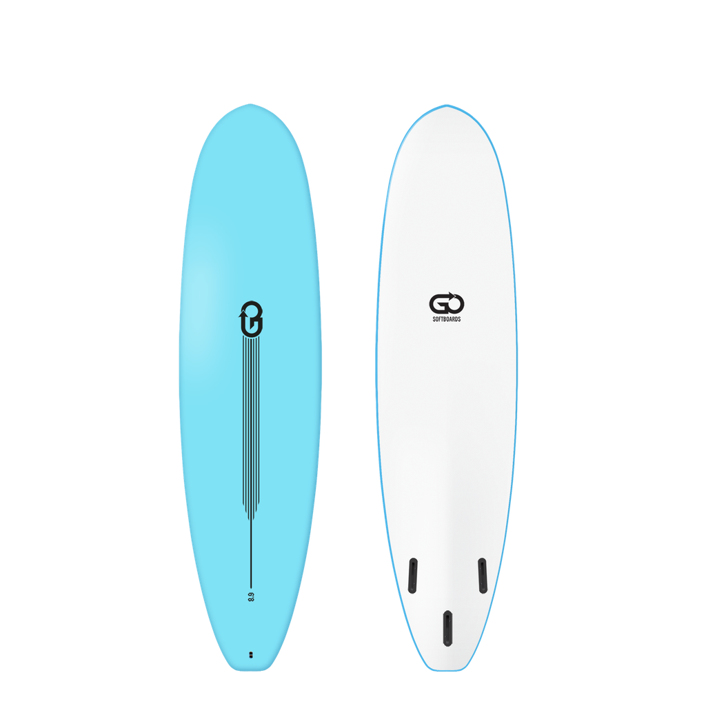 GO Softboard 6'8 - Surf Range - Light Blue 