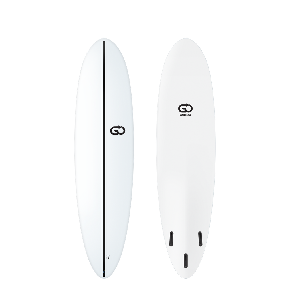 GO Softboard 7'2 - Surf Range - White 