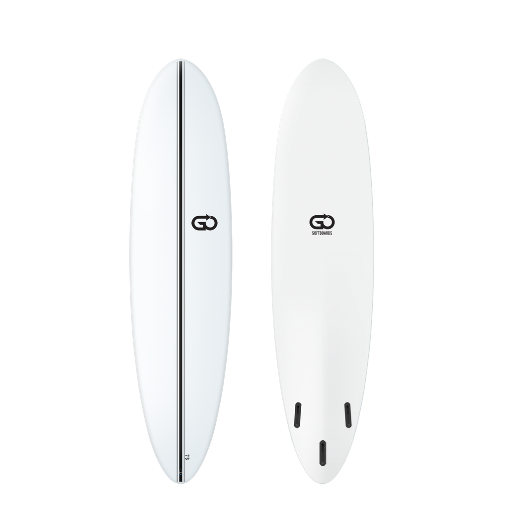 GO Softboard 7'6 - Surf Range - White 
