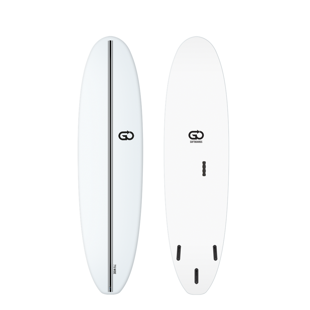 GO Softboard 7'6 - Surf Wide - White 