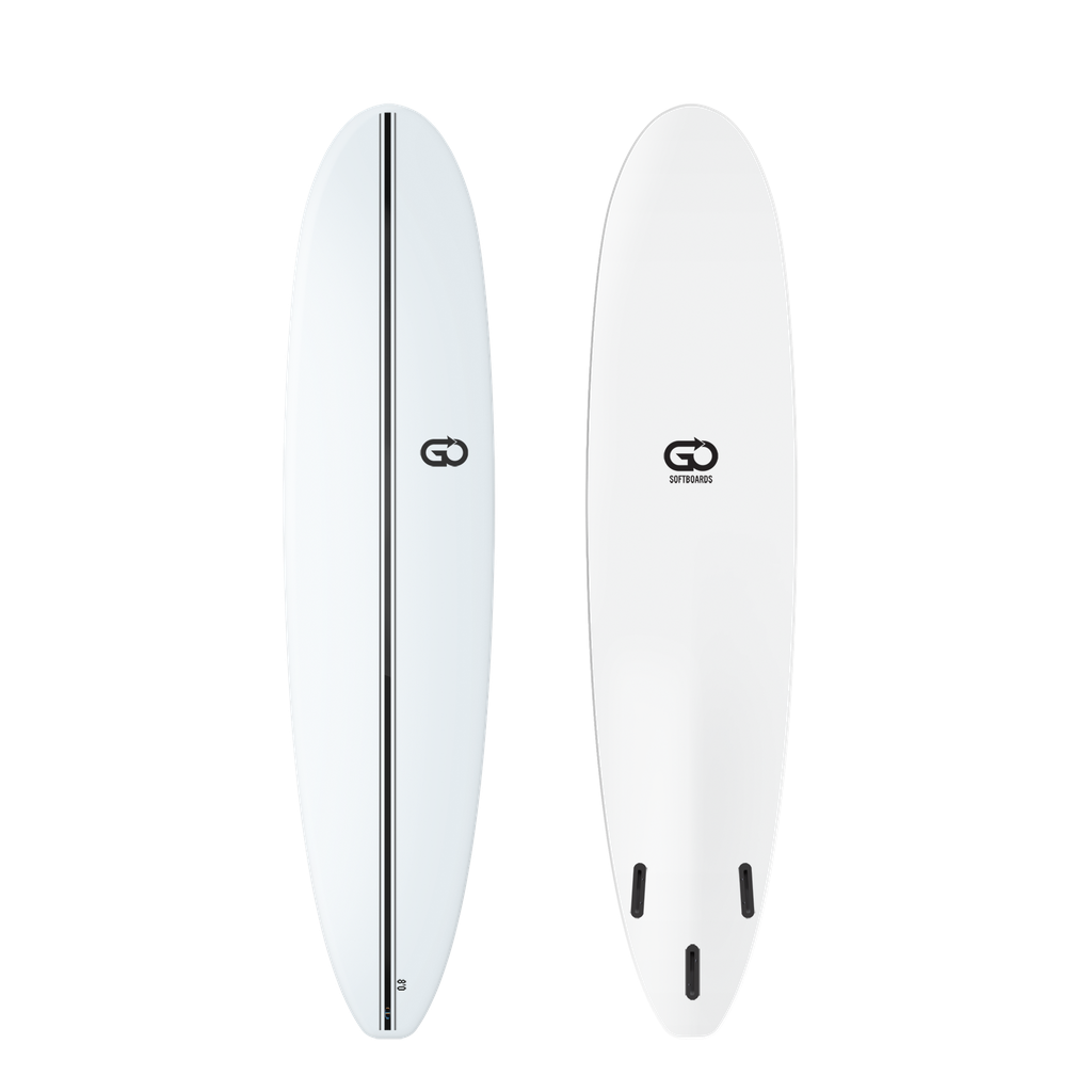 GO Softboard 8'0 - Surf Range - White 