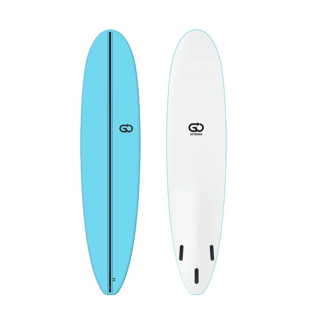 GO Softboard 8'0 - Surf Range - Light Blue 