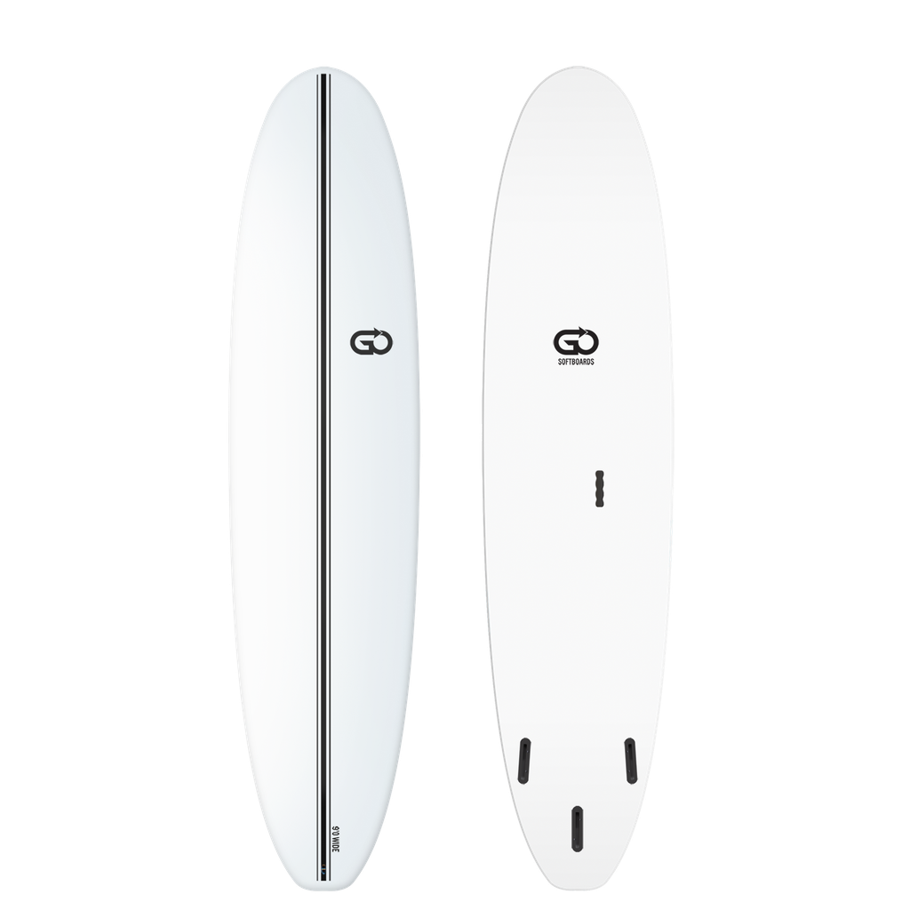 GO Softboard 9'0 - Surf Wide - White 