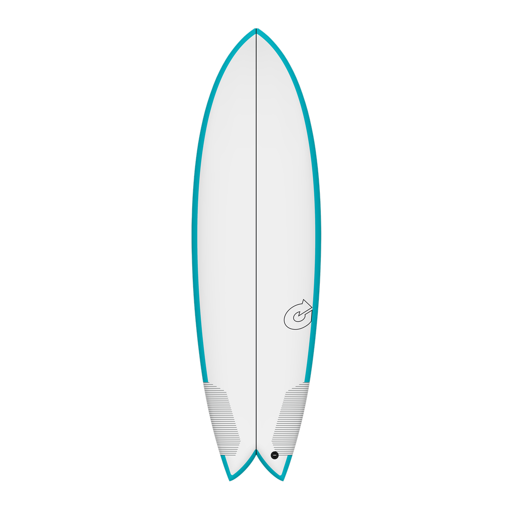 Torq - Fish Twin 5'8 - TEC - Teal Rails