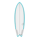 Torq - Fish Twin 5'8 - TEC - Teal Rails